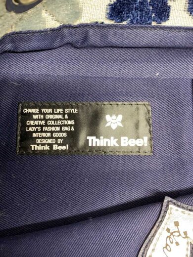 画像：Think Bee!トートバッグ/--/BLU/花柄5