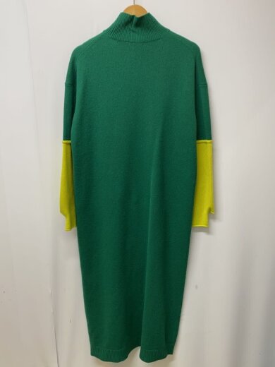 商品画像：長袖ワンピース/S/ウール/GRN/無地/毛玉/着用感有 2
