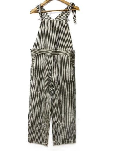 商品画像：denim madness/オーバーオール/--/コットン/WHT/ストライプ 1