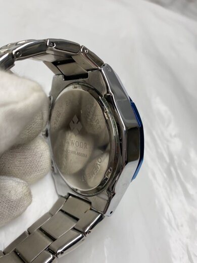 商品画像：w woor/クォーツ腕時計/アナログ/--/WHT/SLV/WR-8868M 9