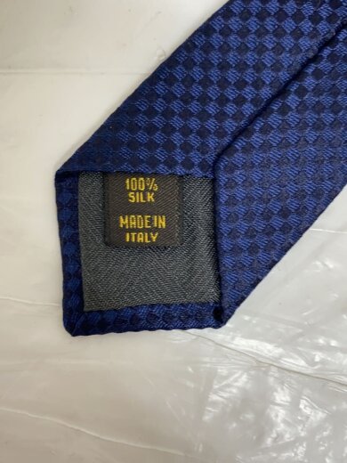 商品画像：クラヴァット・マイクロダミエ7CM_ダミエ・エベヌ_BLU/シルク/BLU/チェック/メンズ 4