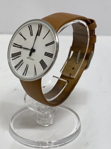 商品画像：arne jacobsen/クォーツ腕時計/アナログ/レザー/WHT/BRW/43442-1011// 2