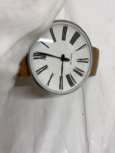 商品画像：arne jacobsen/クォーツ腕時計/アナログ/レザー/WHT/BRW/43442-1011// 7