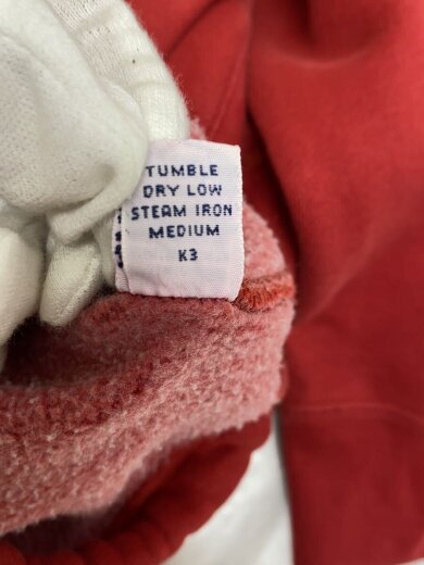 商品画像：ジップパーカー/L/コットン/RED/無地// 4