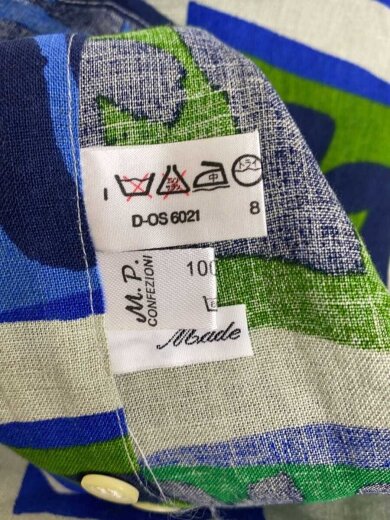 商品画像：半袖シャツ/M/リネン/マルチカラー/総柄 4