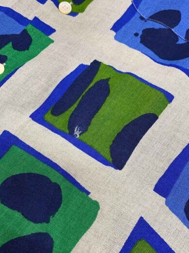 商品画像：半袖シャツ/M/リネン/マルチカラー/総柄 6