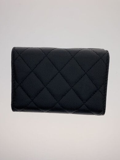 商品画像：クラシックスモールフラップウォレット/3つ折り財布/レザー/BLK/レディース// 2