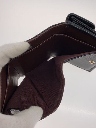 商品画像：クラシックスモールフラップウォレット/3つ折り財布/レザー/BLK/レディース// 6