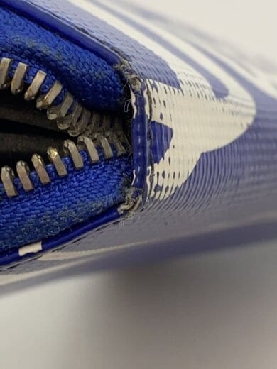 商品画像：角スレ有/長財布/PVC/BLU/メンズ/X08437 9