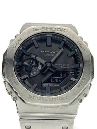 商品画像：ソーラー腕時計_G-SHOCK/デジアナ/ステンレス/BLK/SLV// 1