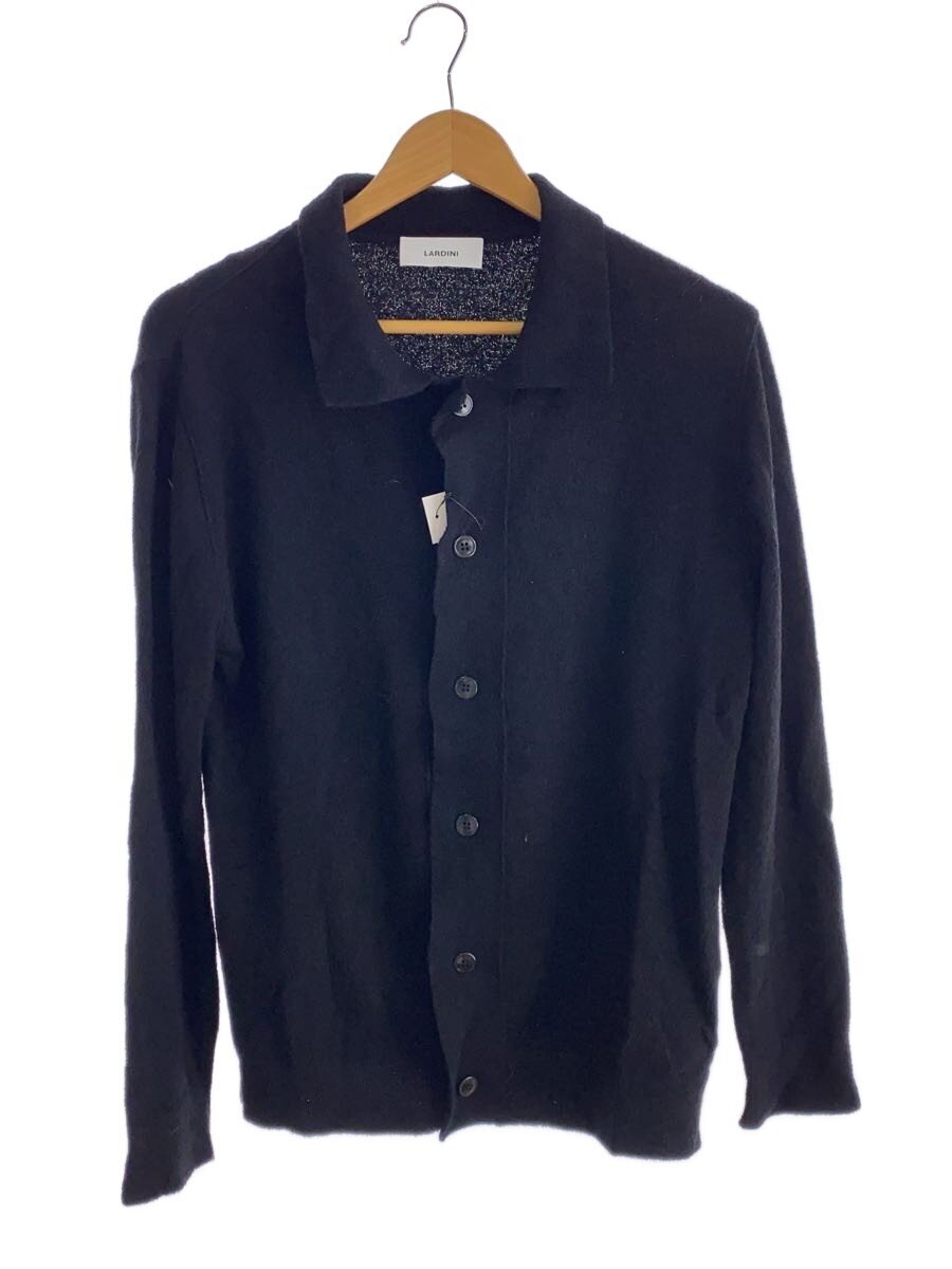 LARDINI / カーディガン(薄手)/S/コットン/BLK/JZLMML356