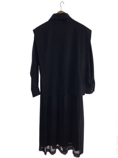 商品画像：Neck design OP/長袖ワンピース/38/ポリエステル/BLK/460ESS33-0050 2