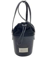 5AC MINI BUCKET/ショルダーバッグ/レザー/BLK/S56WG0164