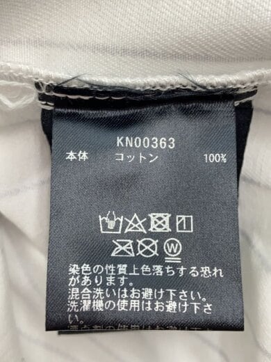 商品画像：半袖シャツ/M/コットン/WHT/ストライプ/KN00363 4
