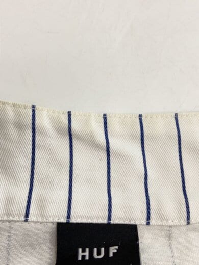 商品画像：半袖シャツ/M/コットン/WHT/ストライプ/KN00363 7