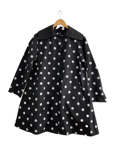 商品画像：MANAYAMAMOTO PE SHORT COAT/コート/36/ポリエステル/BLK/ドット 1