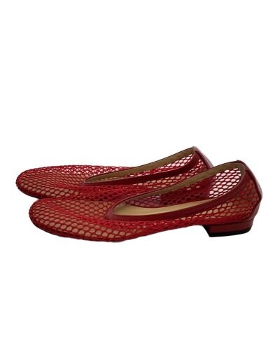 商品画像：フラットパンプス/36/RED/ポリエステル/MESH OBLIQUE TOE FLAT SHOES 1