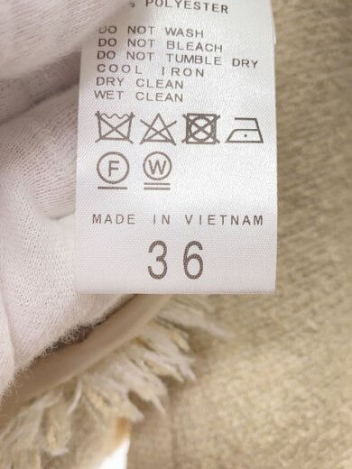 商品画像：ツイードフリンジジャケット/ジャケット/36/ポリエステル/BEG/24-010-586-7 4