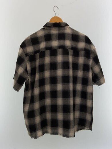 商品画像：半袖シャツ/M/ポリエステル/BLK/チェック/NN1658 2