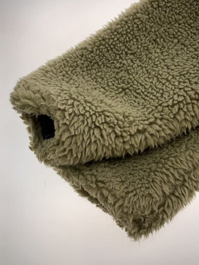 商品画像：胸元汚れ有/フリースジャケット/XL/ポリエステル/KHK 4