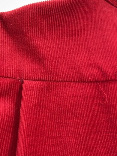 商品画像：70s/ループカラー/長袖シャツ/L/コットン/RED 6