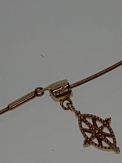 商品画像：K10/1.3g/ワイヤーチェーンネックレス/スライド/GLD/レディース/10232116149// 3