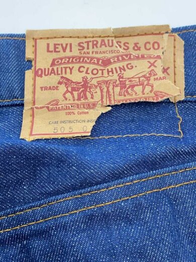商品画像：80s/Lot.505/5刻印/42TALON/丈詰め有/ボトム/33/デニム/IDG 4