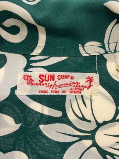 商品画像：アロハシャツ/M/レーヨン/GRN/総柄/SS38806// 3