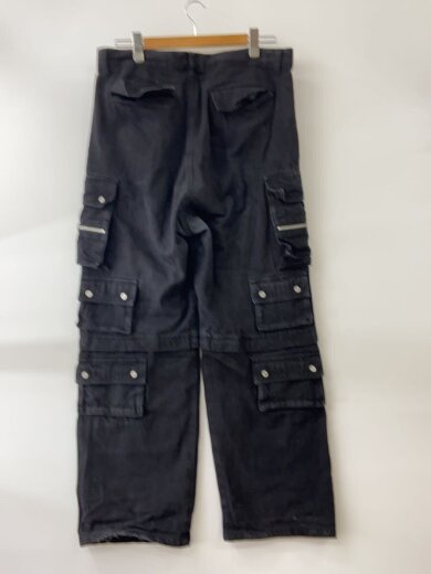 商品画像：24AW/11oz DENIM HOOK SNAP POCKET CARGO PANTS/L/BLK 2