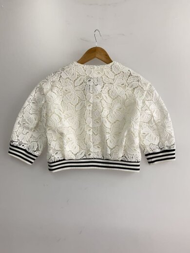 商品画像：LACE BLOUSON/BORDERS at BALCONY/ジャケット/36/ポリエステル/WHT 2