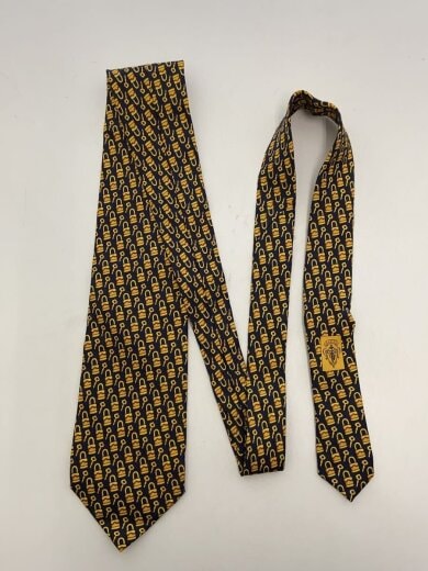 商品画像：ネクタイ/シルク/YLW/総柄/メンズ 5