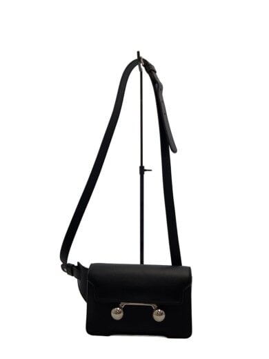 商品画像：Trunkaroo レザークロスボディバッグ/ショルダーバッグ/レザー/BLK/MUMQ0022U0 1