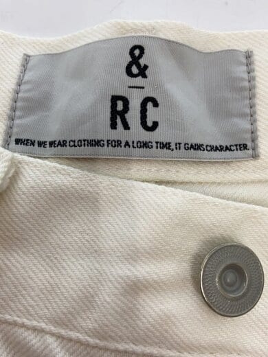 商品画像：汚れ有＆RC/25SS/カーヴィーデニムワイドパンツ/32/コットン/WHT/CL205016ER-12// 4