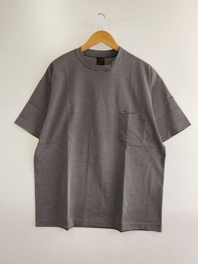 商品画像：ボーダーポケットTシャツ/XL/コットン/GRY/ボーダー// 1