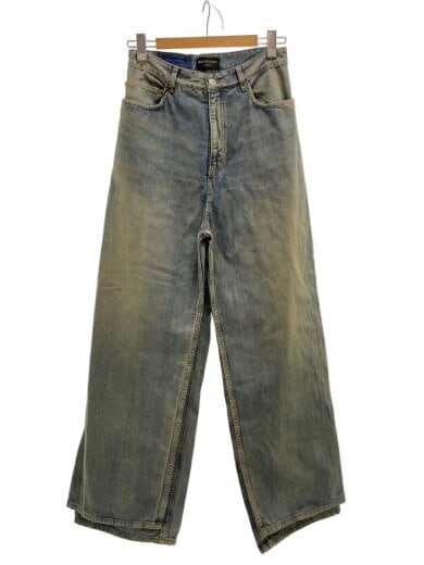 商品画像：23AW/DOUBLE FRONT WIDE LEG JEANS/XS/コットン/IDG/767979 TPW53 1
