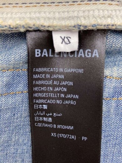 商品画像：23AW/DOUBLE FRONT WIDE LEG JEANS/XS/コットン/IDG/767979 TPW53 5