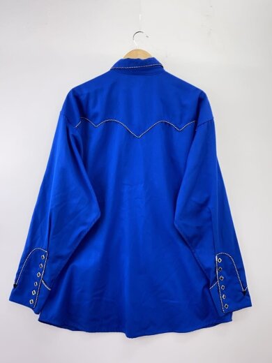 商品画像：ウエスタンシャツ/長袖シャツ/XL/ポリエステル/BLU// 2