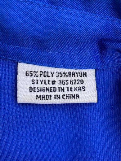 商品画像：ウエスタンシャツ/長袖シャツ/XL/ポリエステル/BLU// 4