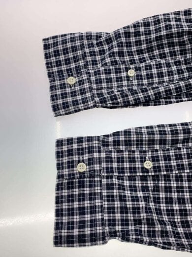 商品画像：同色ポニー/ボタンダウン/長袖シャツ/XL/コットン/BLK/チェック// 5