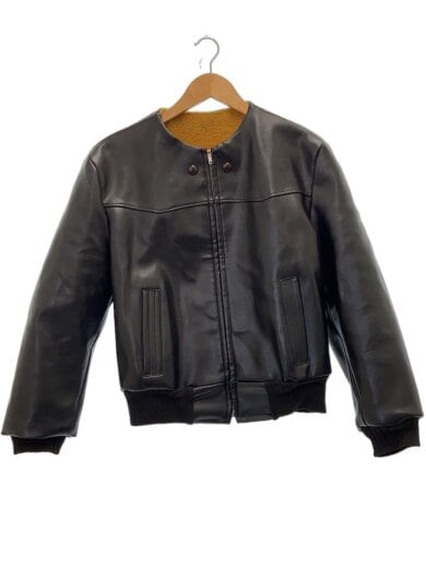 商品画像：推定50s-60s/RAPIDジッパー/片爪/レザージャケット/FREE/レザー/BLK 1