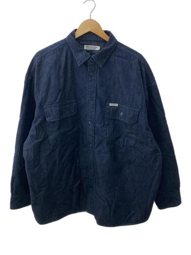 20AW/Denim Quilting Shirt Jacket/Gジャン/L/コットン/IDG/汚れ有