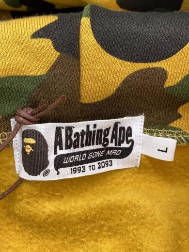 画像：A BATHING APEサルカモシャークジップパーカー/L/コットン/BEG/001ZPK201009M3