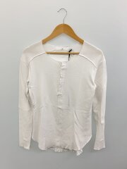 長袖ヘンリーネックカットソー/1/コットン/WHT