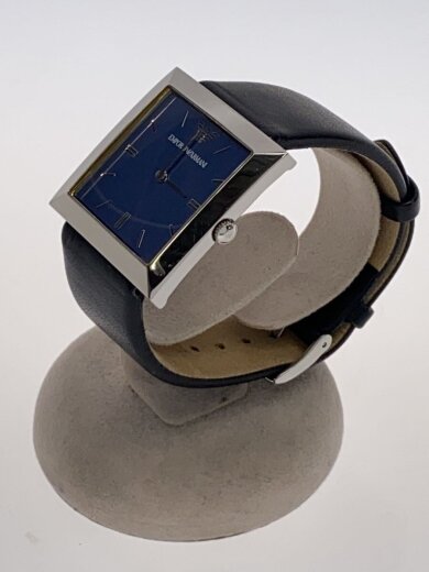 商品画像：クォーツ腕時計/アナログ/レザー/NVY/BLK/AR-2304 2