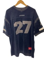 2019AW Velour Football Jersey/XL/コットン/BLK