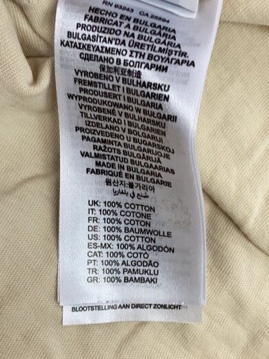 商品画像：T-BOXT-SLITS-R23/Tシャツ/S/コットン/BEG/ヨゴレ有 5