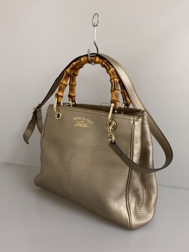 商品画像：ショルダーバッグ/レザー/メタリック/BEG 2