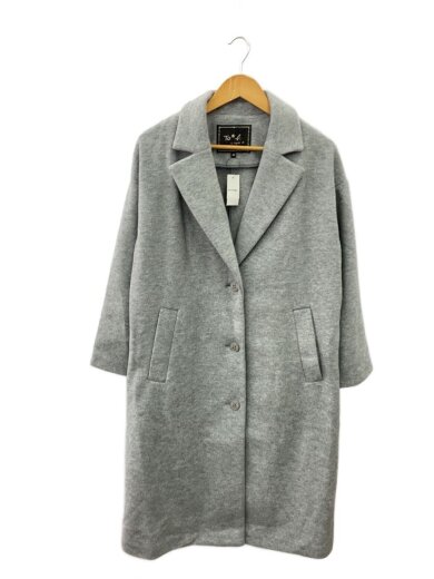 商品画像：チェスターコート/38/ポリエステル/GRY/6163WW69 1