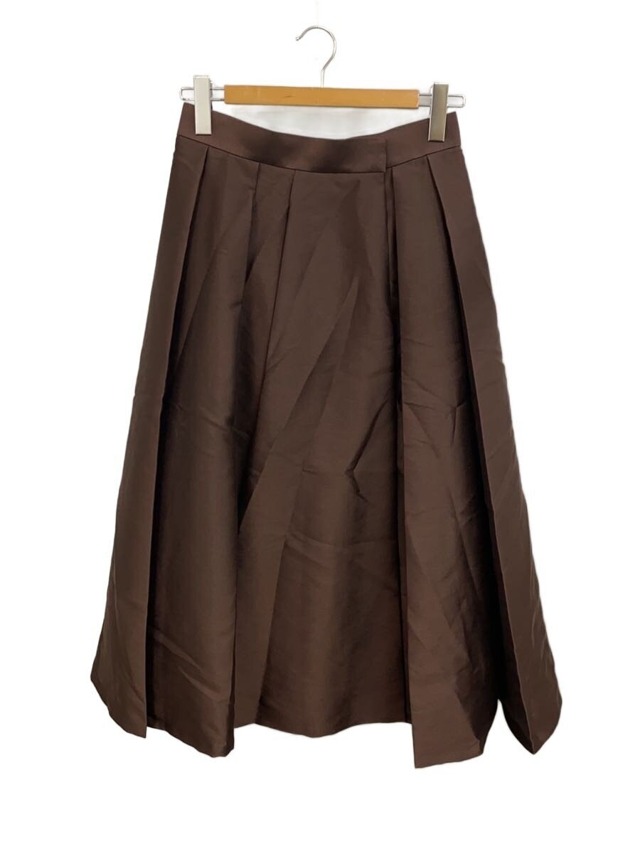 ANAYI / 25AW/ツイルタックプリーツフレア スカート/40/ポリエステル/BRW/102527-11-050-81-400