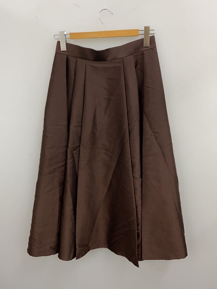 ANAYI / 25AW/ツイルタックプリーツフレア スカート/40/ポリエステル/BRW/102527-11-050-81-400